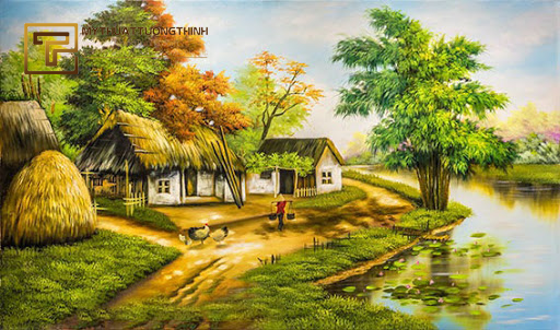 Vẽ tranh phong cảnh quê hương tại Hà Nội - VẼ TRANH THEO YÊU CẦU